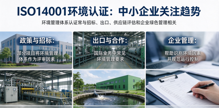 中小企业ISO14001环境认证：为什么要认证？如何选择专业咨询机构？