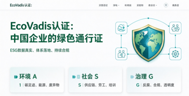 EcoVadis认证办理：中国企业的“绿色通行证”背后的真实坑与解决方案