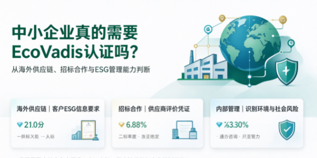 中小企业真的需要做Ecovadis认证？