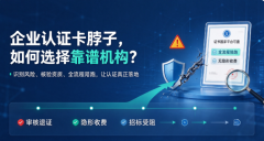 企业认证“卡脖子”解决方案：如何选择靠谱的认证服务机构？
