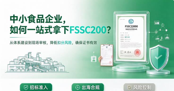 中小食品企业做FSSC22000认证？这家咨询机构真能帮你一站式拿证？