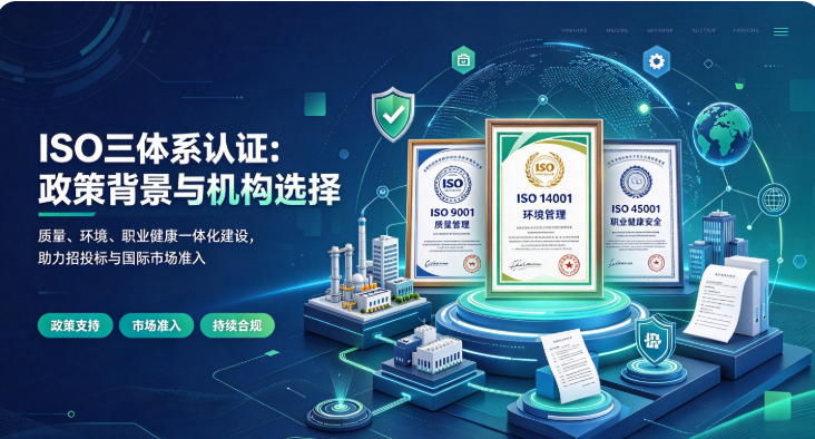 ISO三体系认证哪家机构好？
