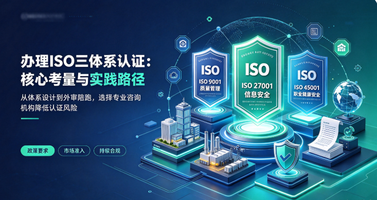 办理ISO三体系认证找什么公司？